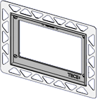 Монтажная рамка для установки стеклянных панелей смыва Тесе
